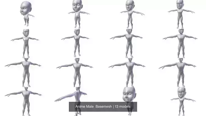 Anime Male  Basemesh