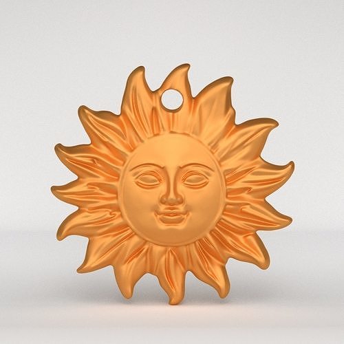 Sun Pendant 3D print model