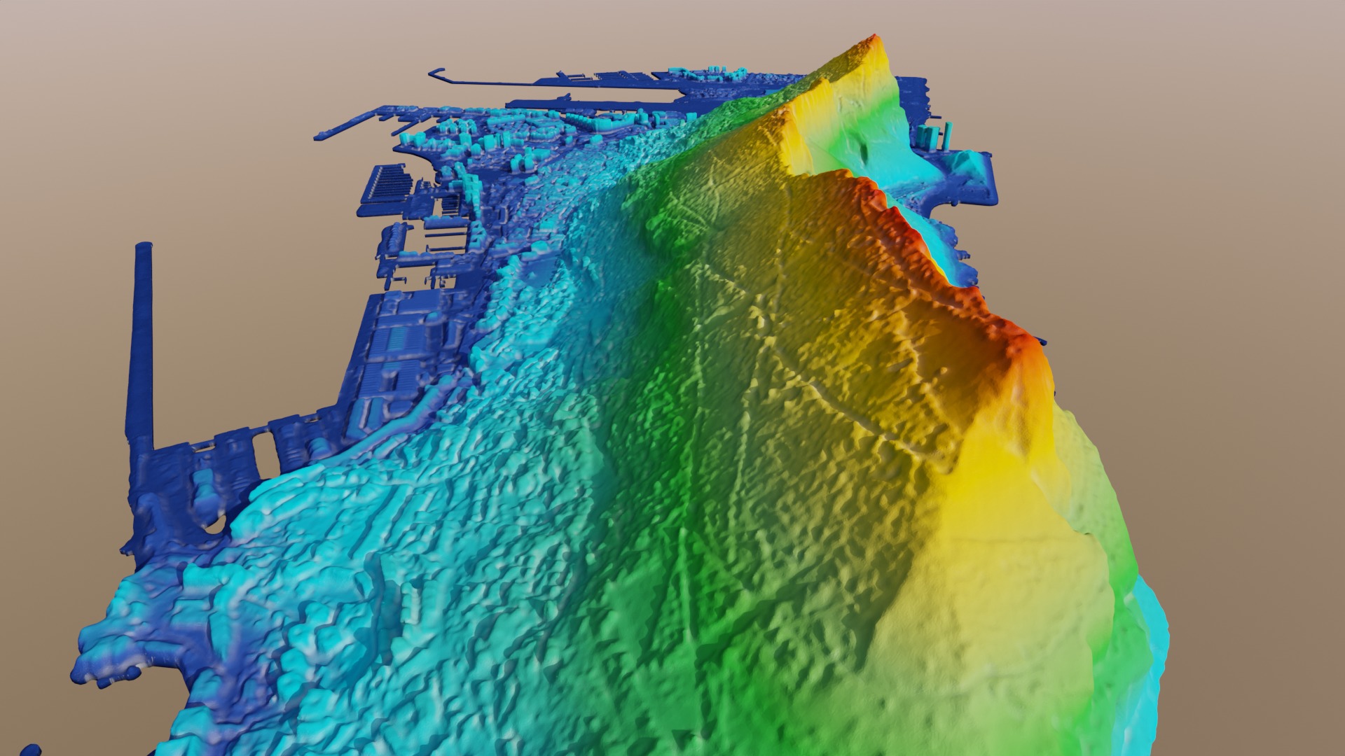 Gibraltar Multipurpose 3D Terrain Model 3D model_39