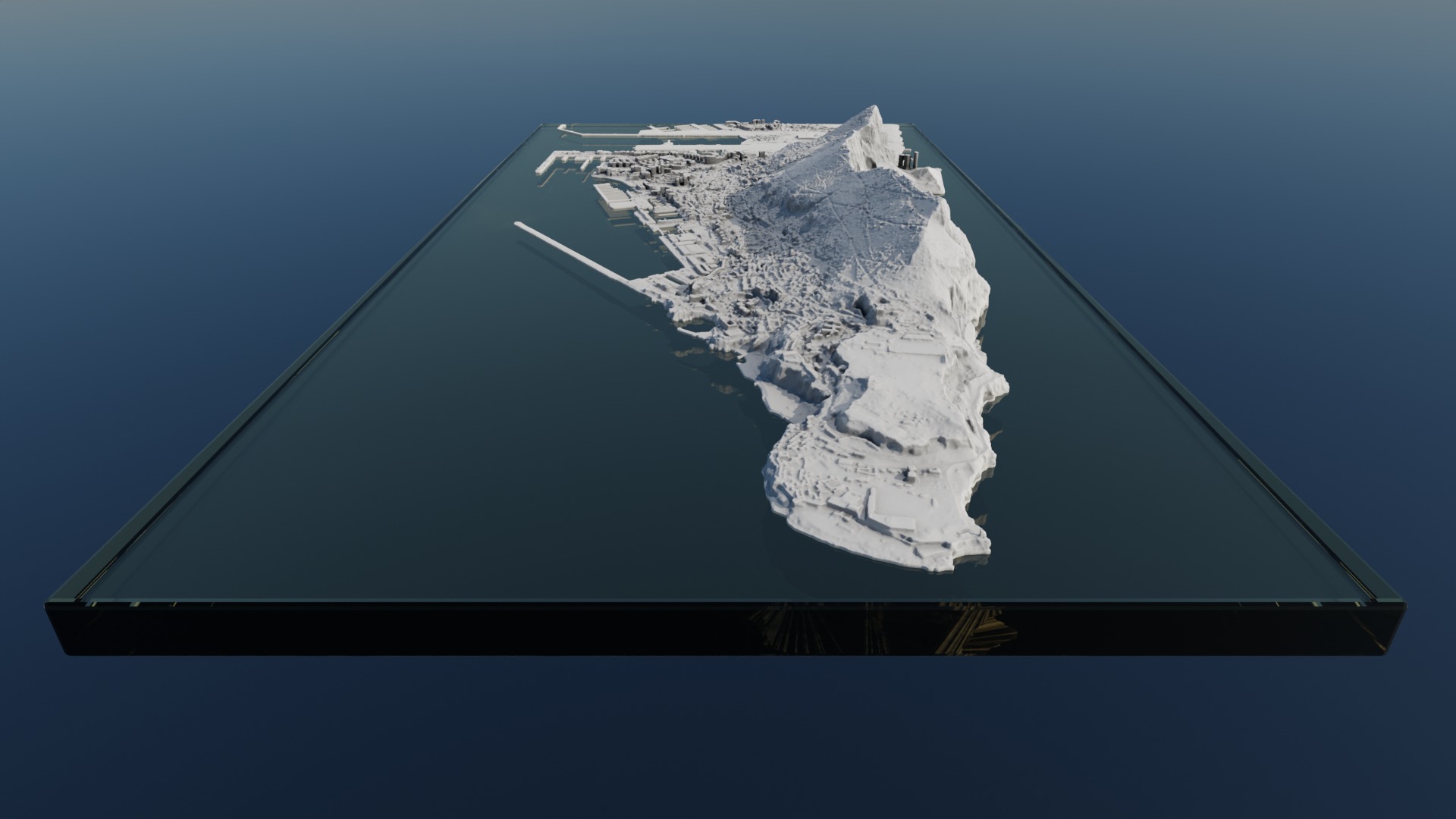 Gibraltar Multipurpose 3D Terrain Model 3D model_13