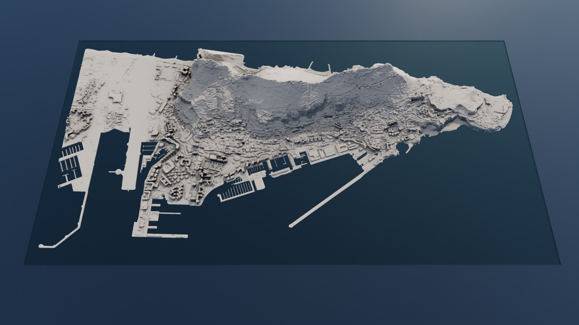 Gibraltar Multipurpose 3D Terrain Model 3D model_14