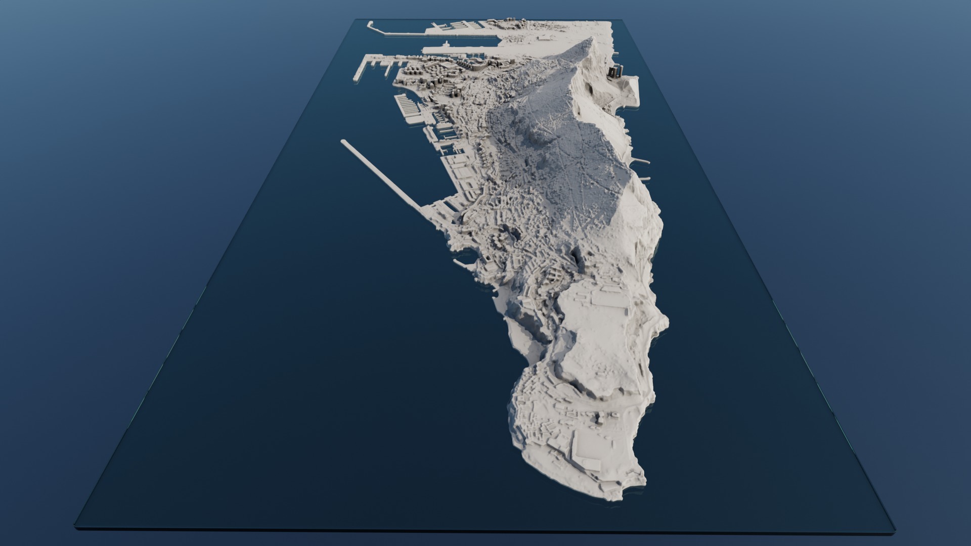 Gibraltar Multipurpose 3D Terrain Model 3D model_17