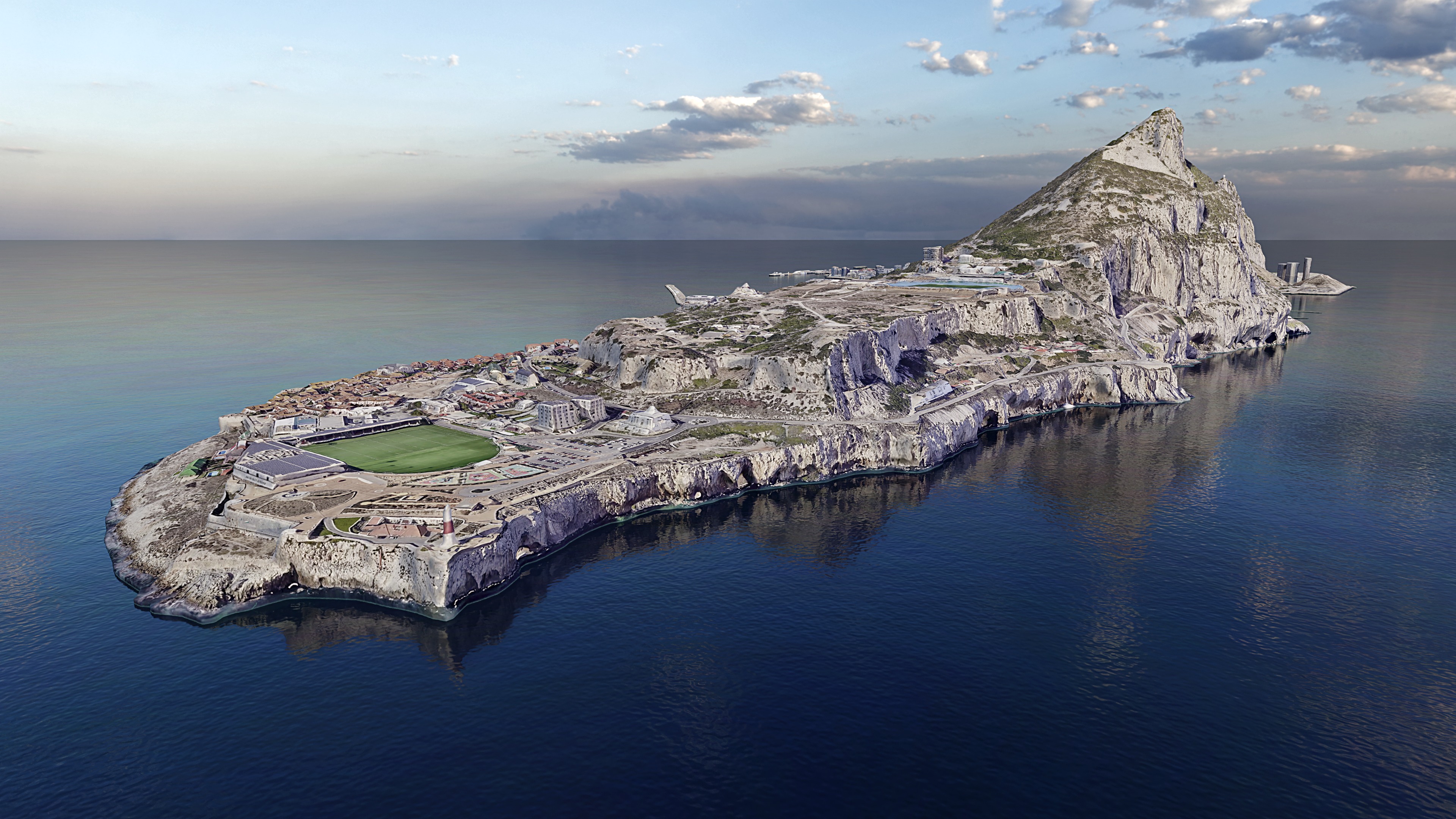Gibraltar Multipurpose 3D Terrain Model 3D model_3