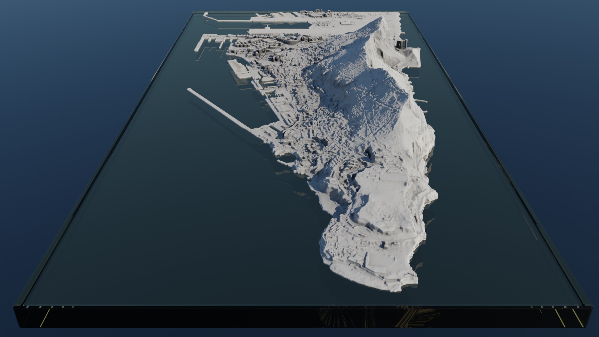 Gibraltar Multipurpose 3D Terrain Model 3D model_9