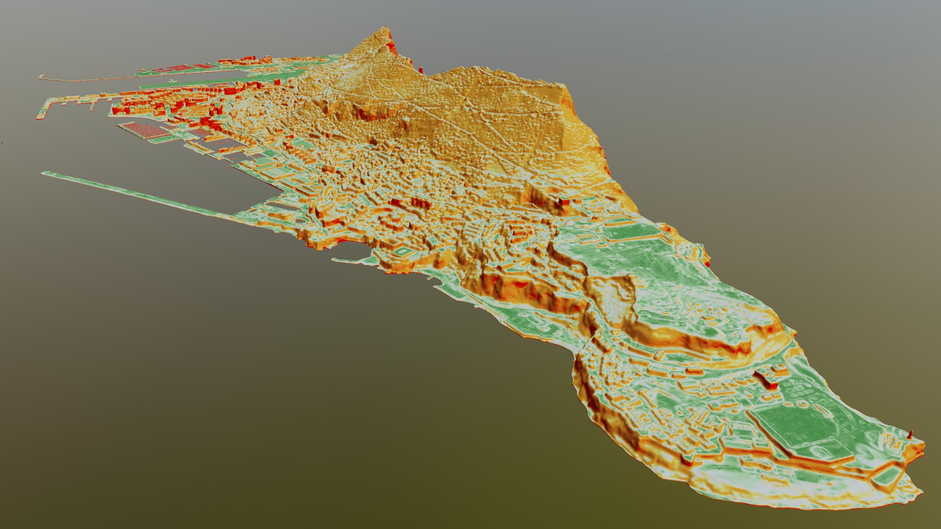 Gibraltar Multipurpose 3D Terrain Model 3D model_46