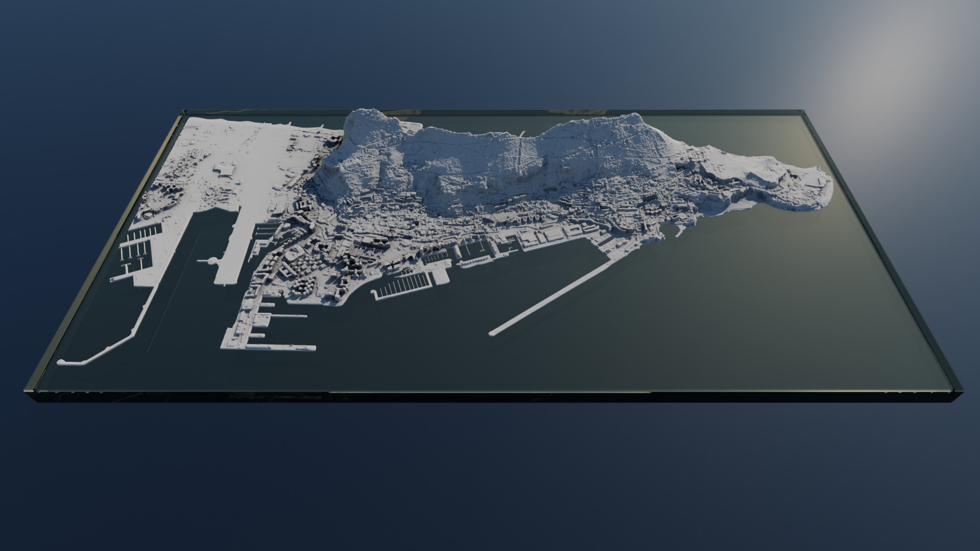 Gibraltar Multipurpose 3D Terrain Model 3D model_10