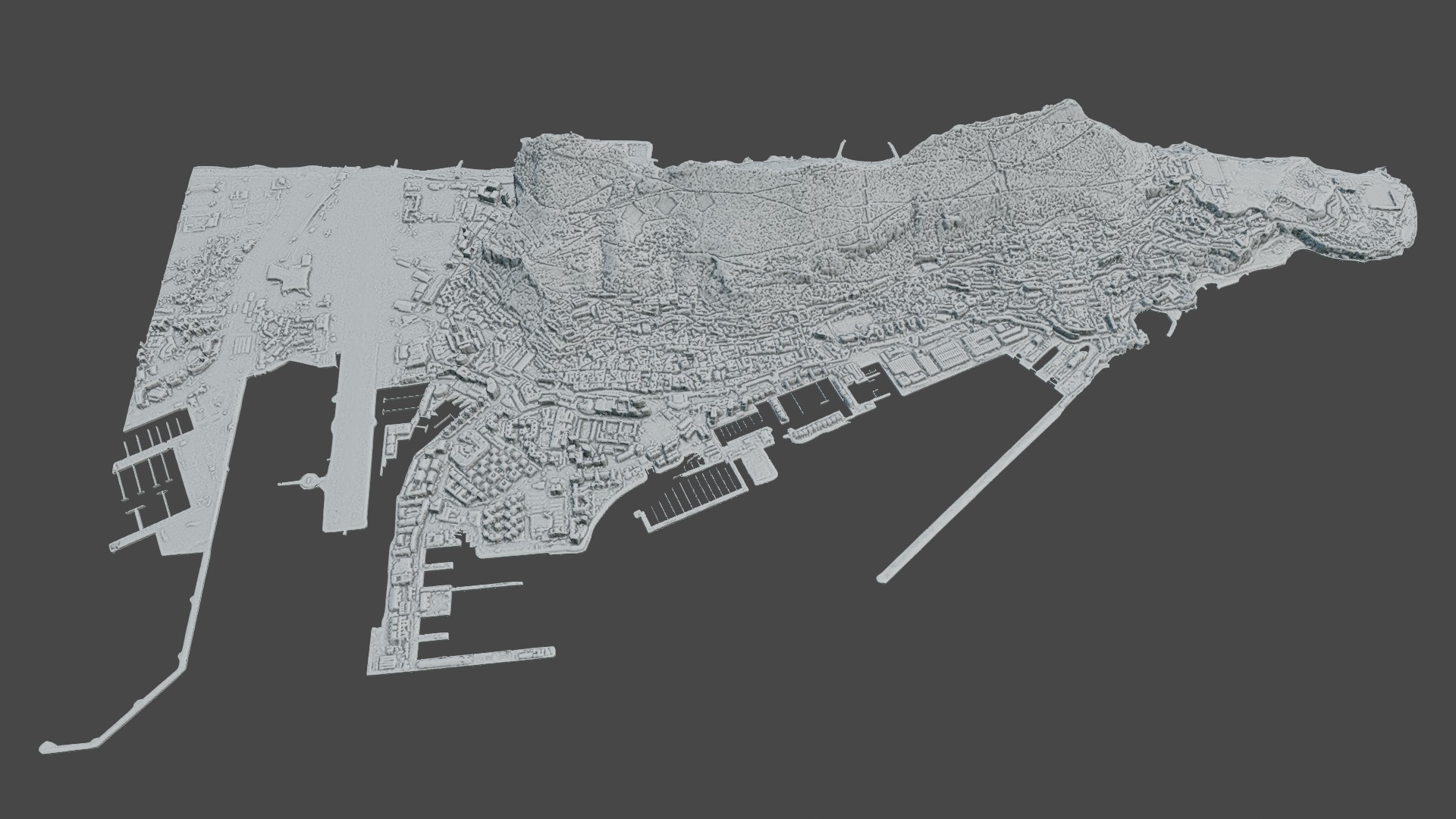 Gibraltar Multipurpose 3D Terrain Model 3D model_22