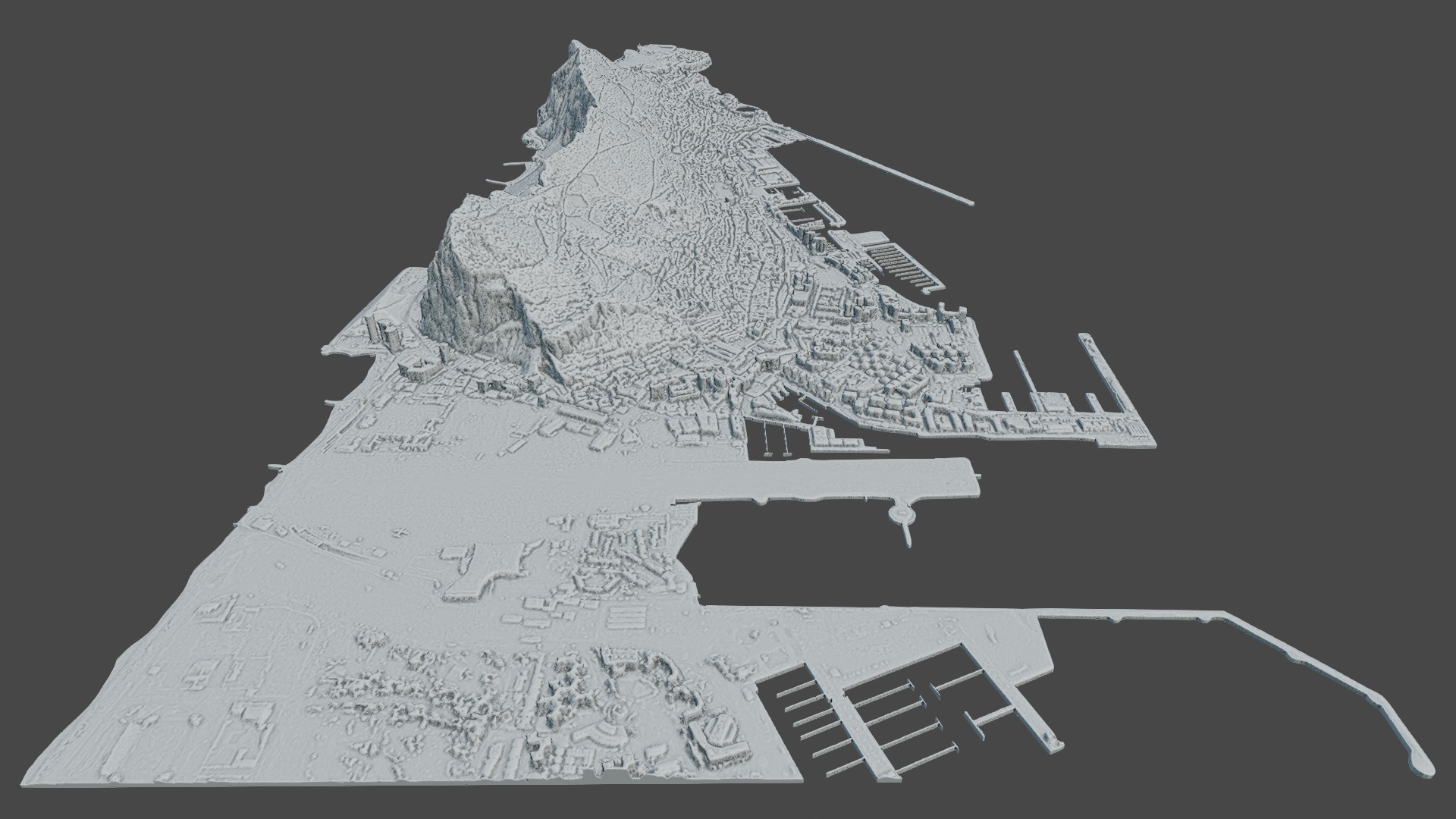 Gibraltar Multipurpose 3D Terrain Model 3D model_28