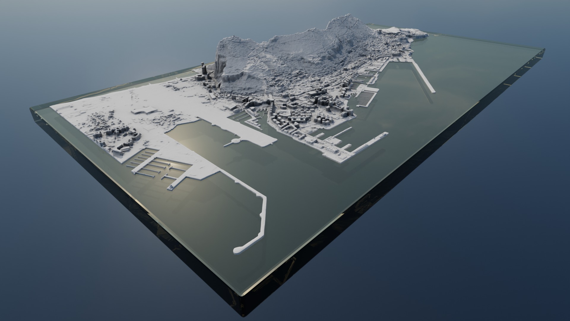 Gibraltar Multipurpose 3D Terrain Model 3D model_12
