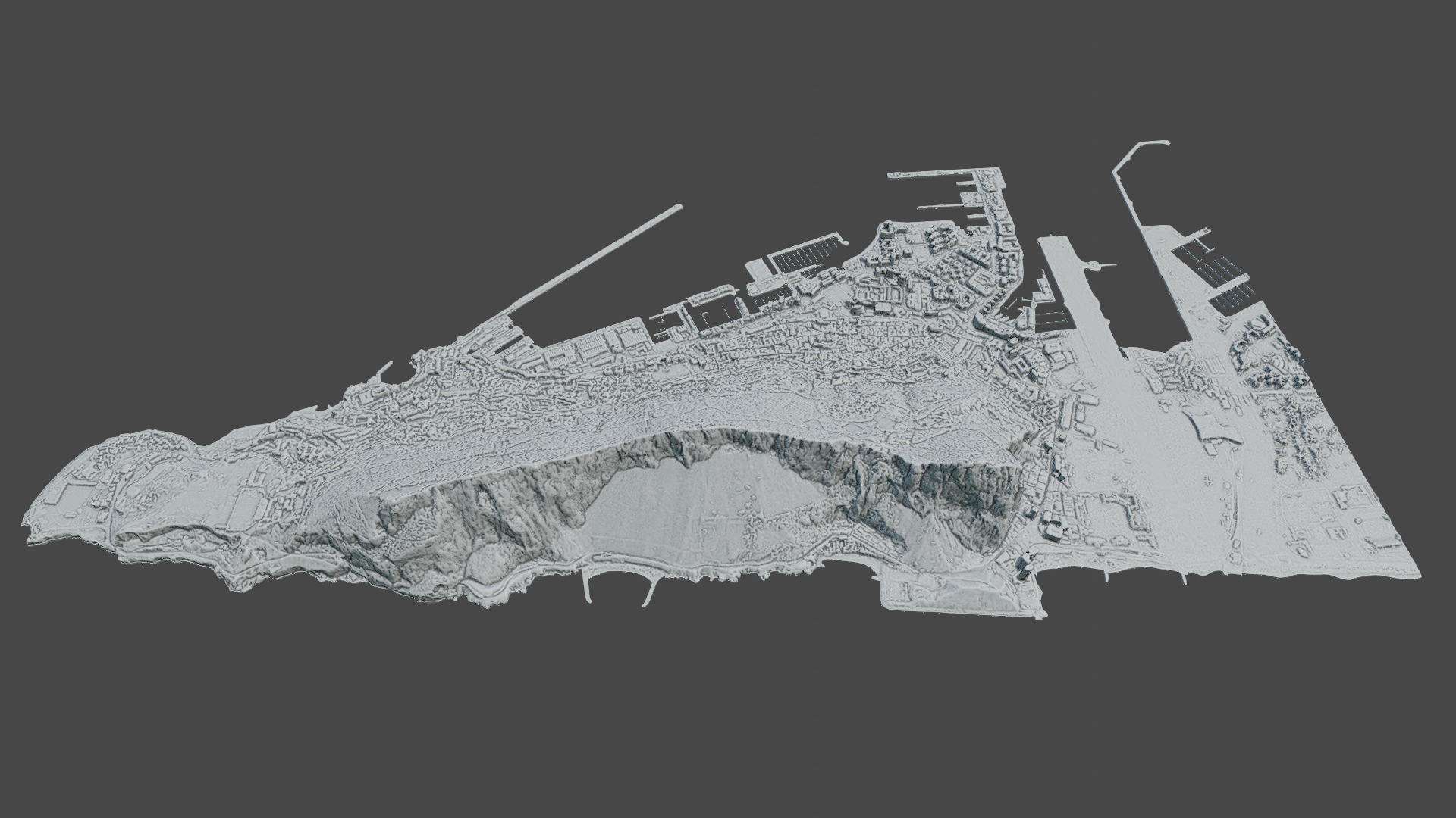 Gibraltar Multipurpose 3D Terrain Model 3D model_26