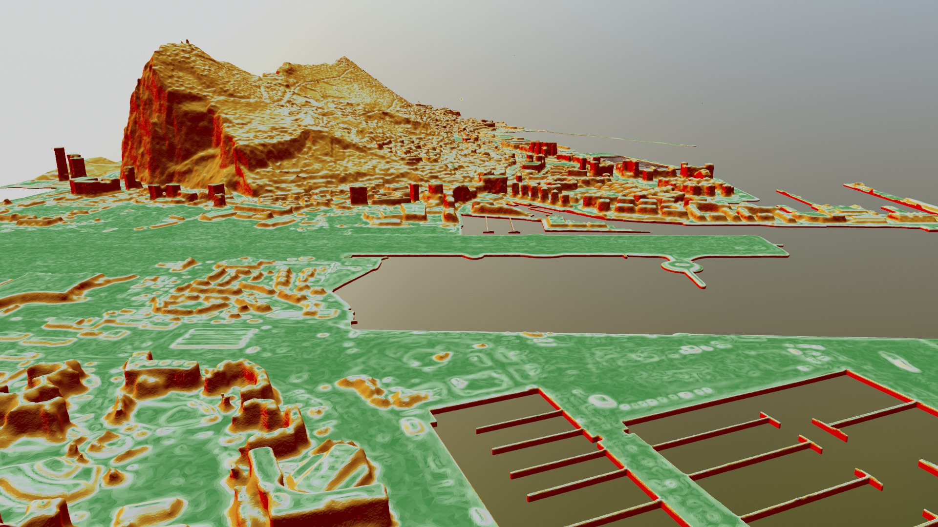 Gibraltar Multipurpose 3D Terrain Model 3D model_47