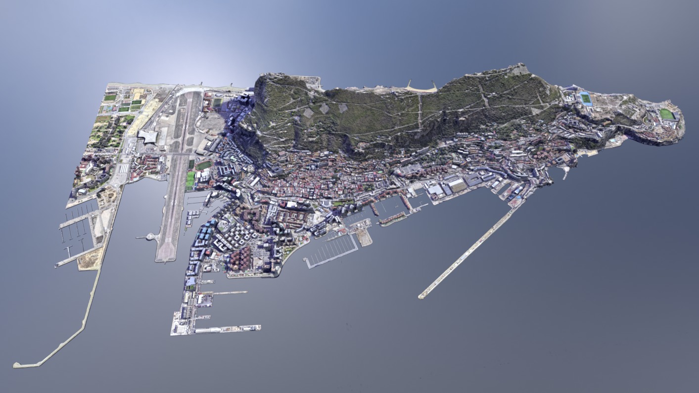 Gibraltar Multipurpose 3D Terrain Model 3D model_5