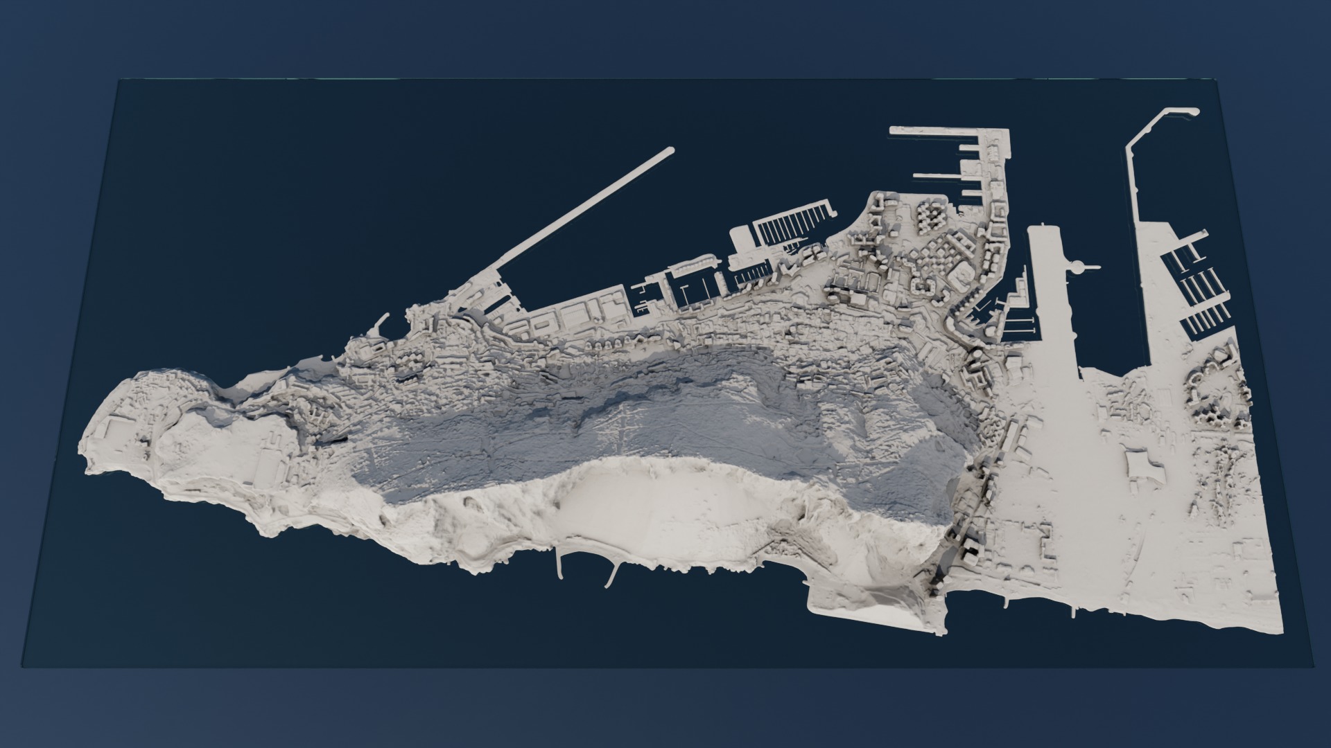 Gibraltar Multipurpose 3D Terrain Model 3D model_16