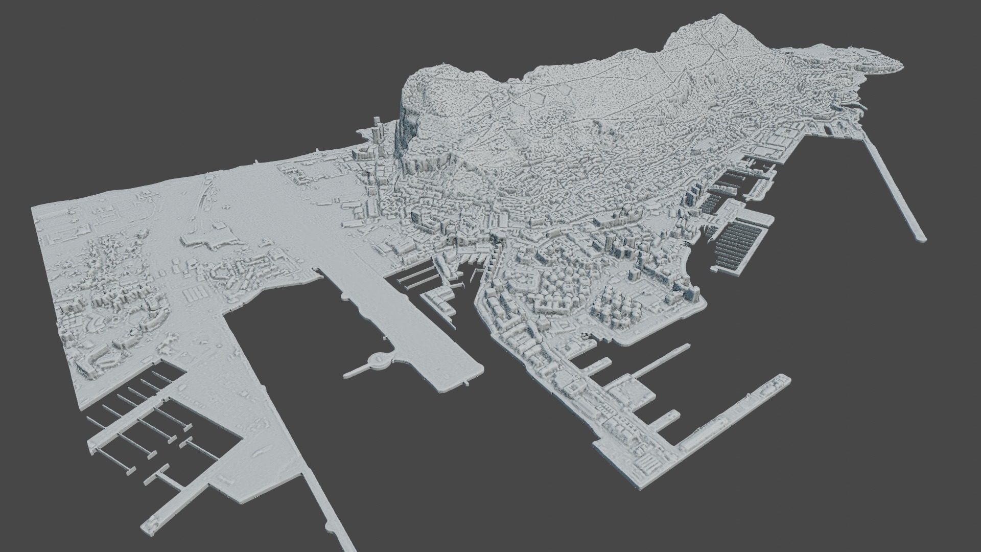 Gibraltar Multipurpose 3D Terrain Model 3D model_29