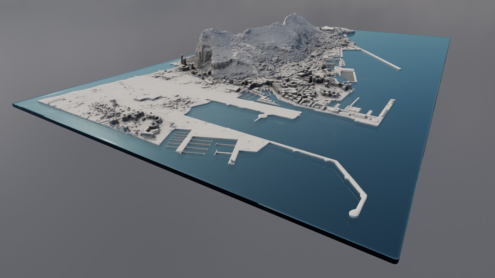 Gibraltar Multipurpose 3D Terrain Model 3D model_18