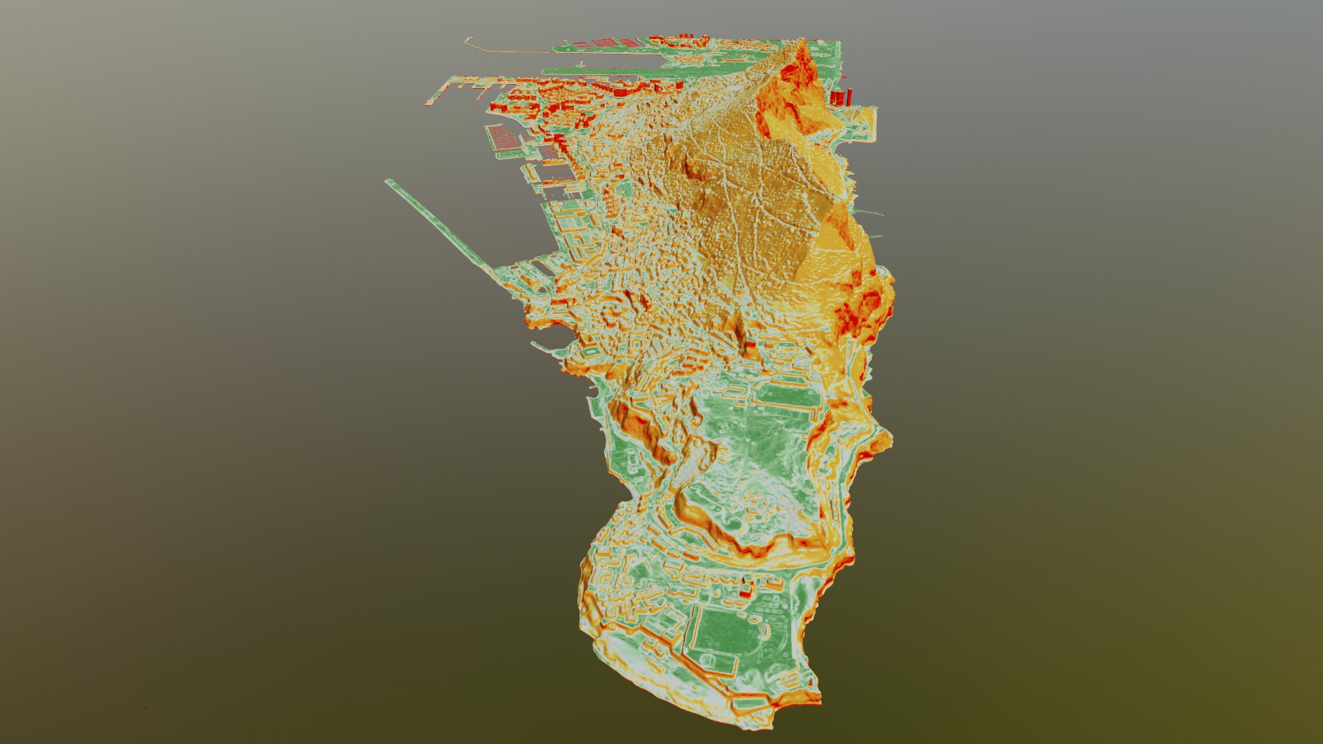 Gibraltar Multipurpose 3D Terrain Model 3D model_44
