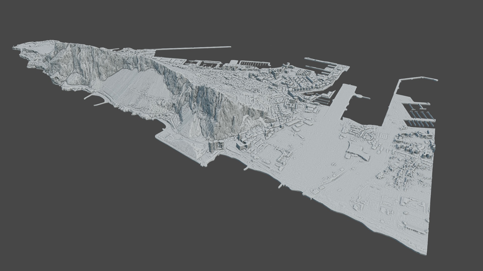 Gibraltar Multipurpose 3D Terrain Model 3D model_27