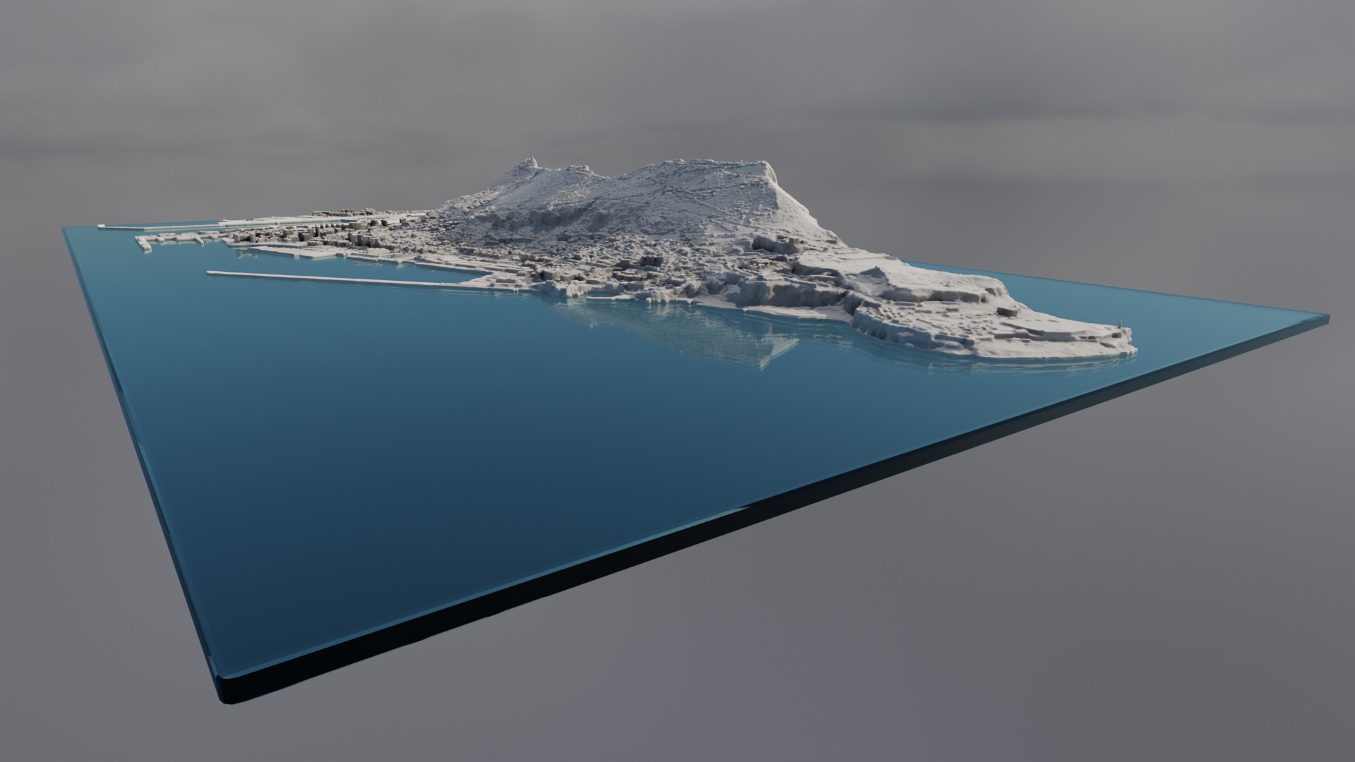 Gibraltar Multipurpose 3D Terrain Model 3D model_19