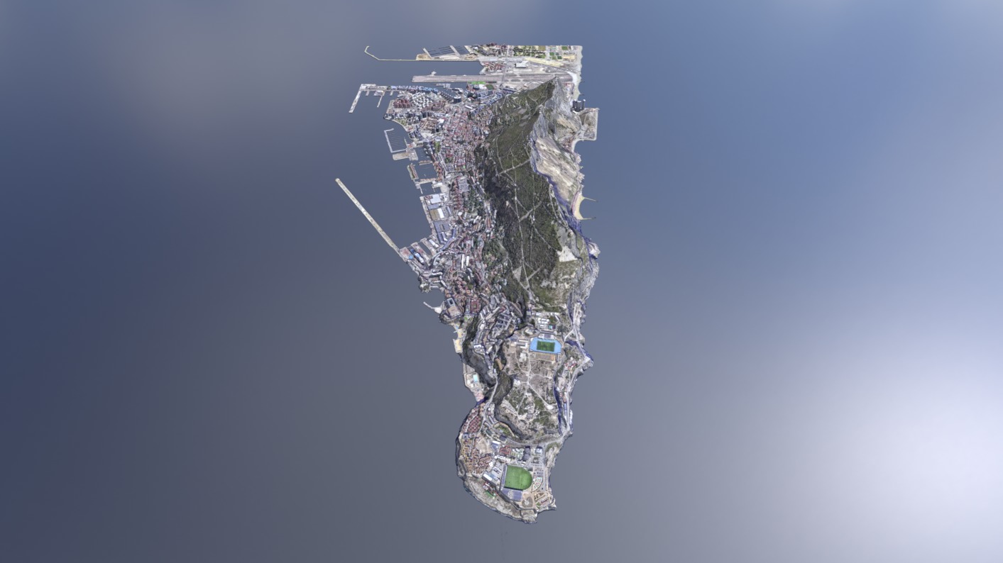Gibraltar Multipurpose 3D Terrain Model 3D model_8