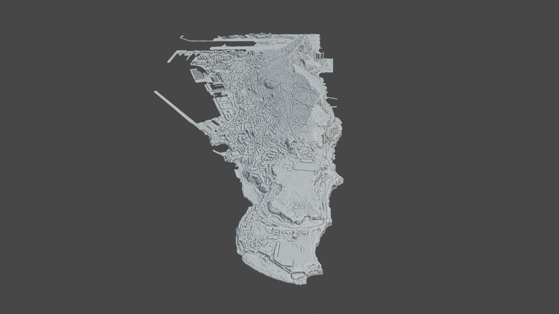 Gibraltar Multipurpose 3D Terrain Model 3D model_24