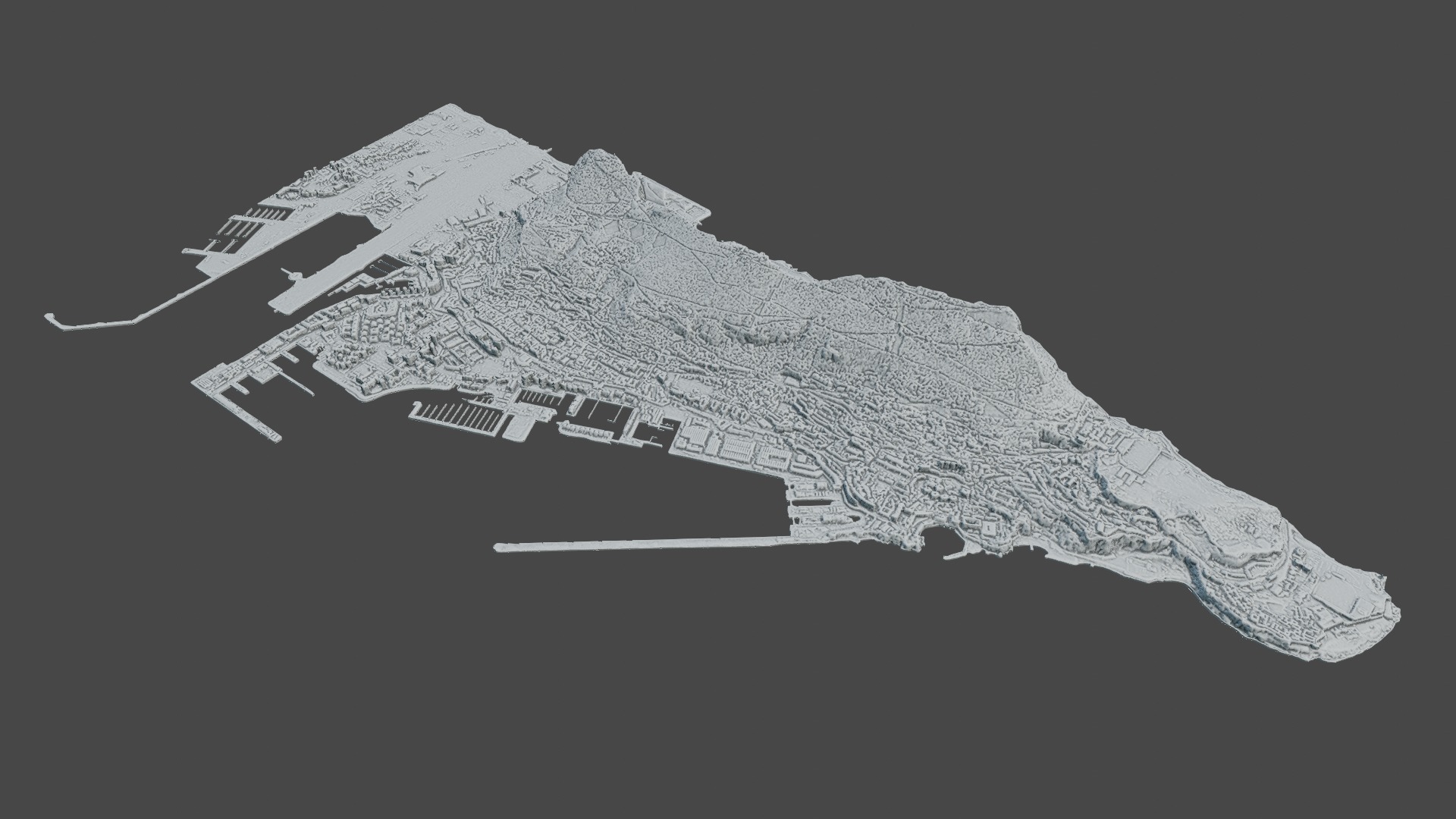 Gibraltar Multipurpose 3D Terrain Model 3D model_23