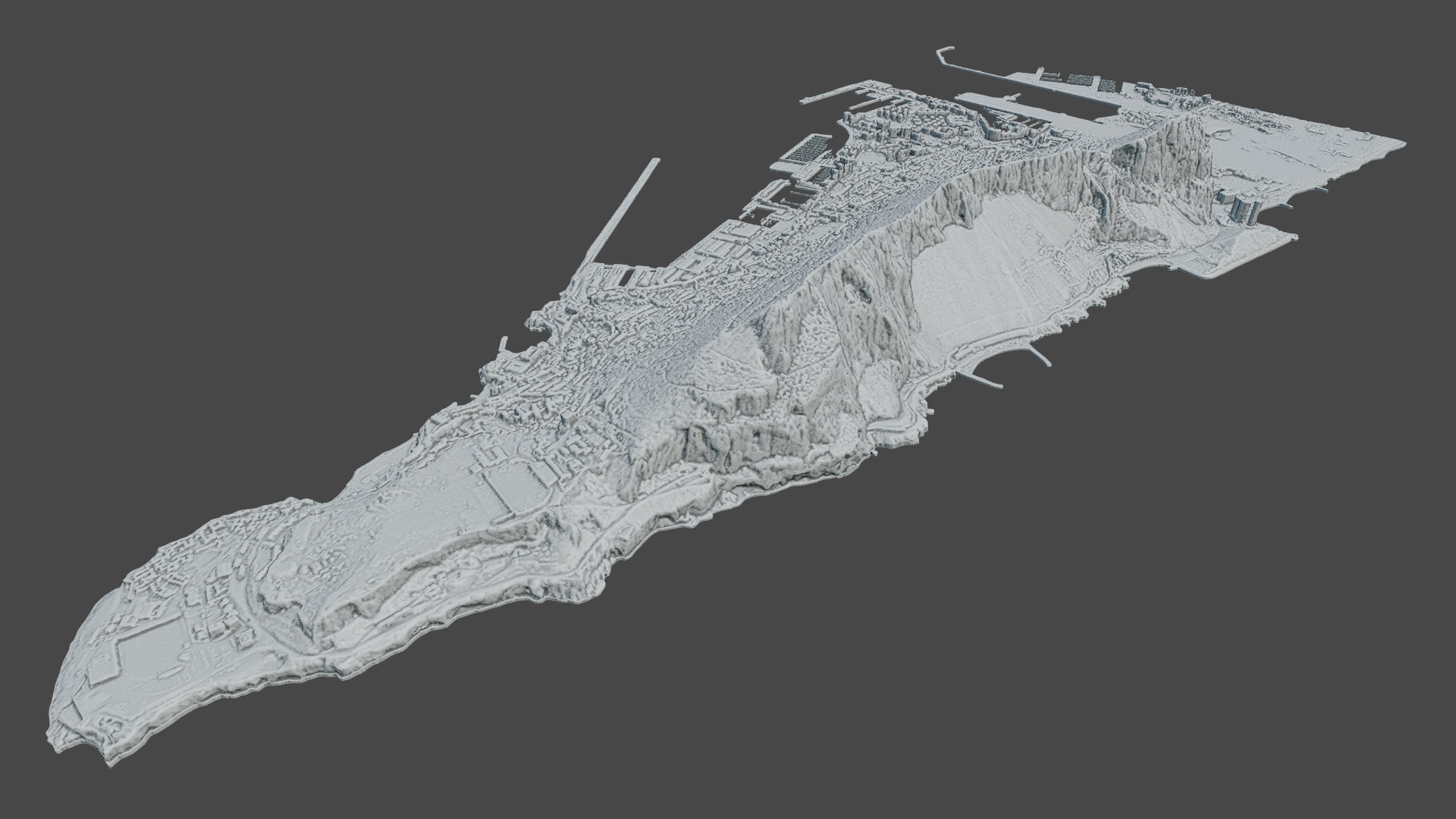 Gibraltar Multipurpose 3D Terrain Model 3D model_25