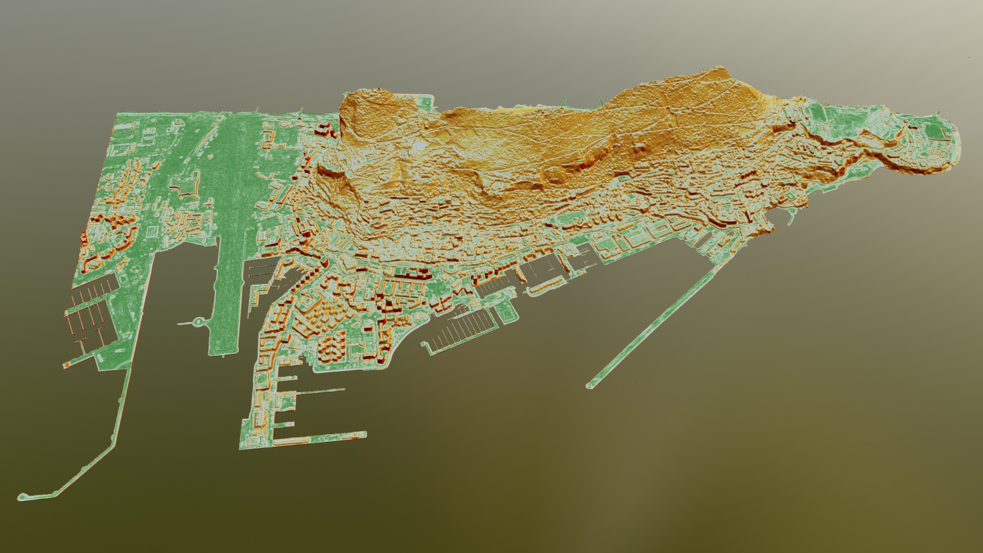 Gibraltar Multipurpose 3D Terrain Model 3D model_42