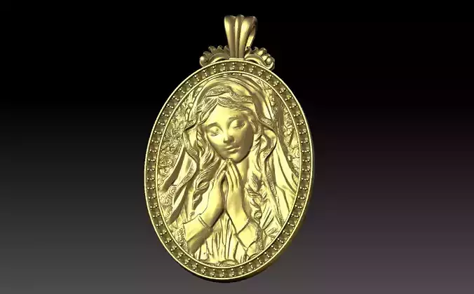 Virgin Mary Themed Necklace
