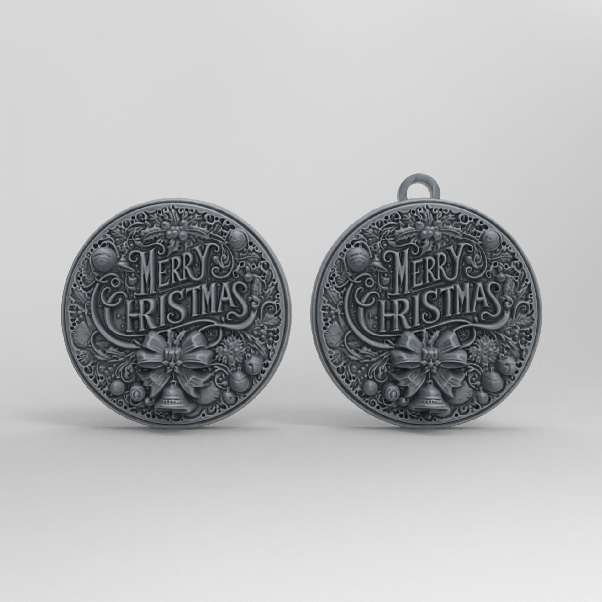 marrychristmas decor  3D print model_1