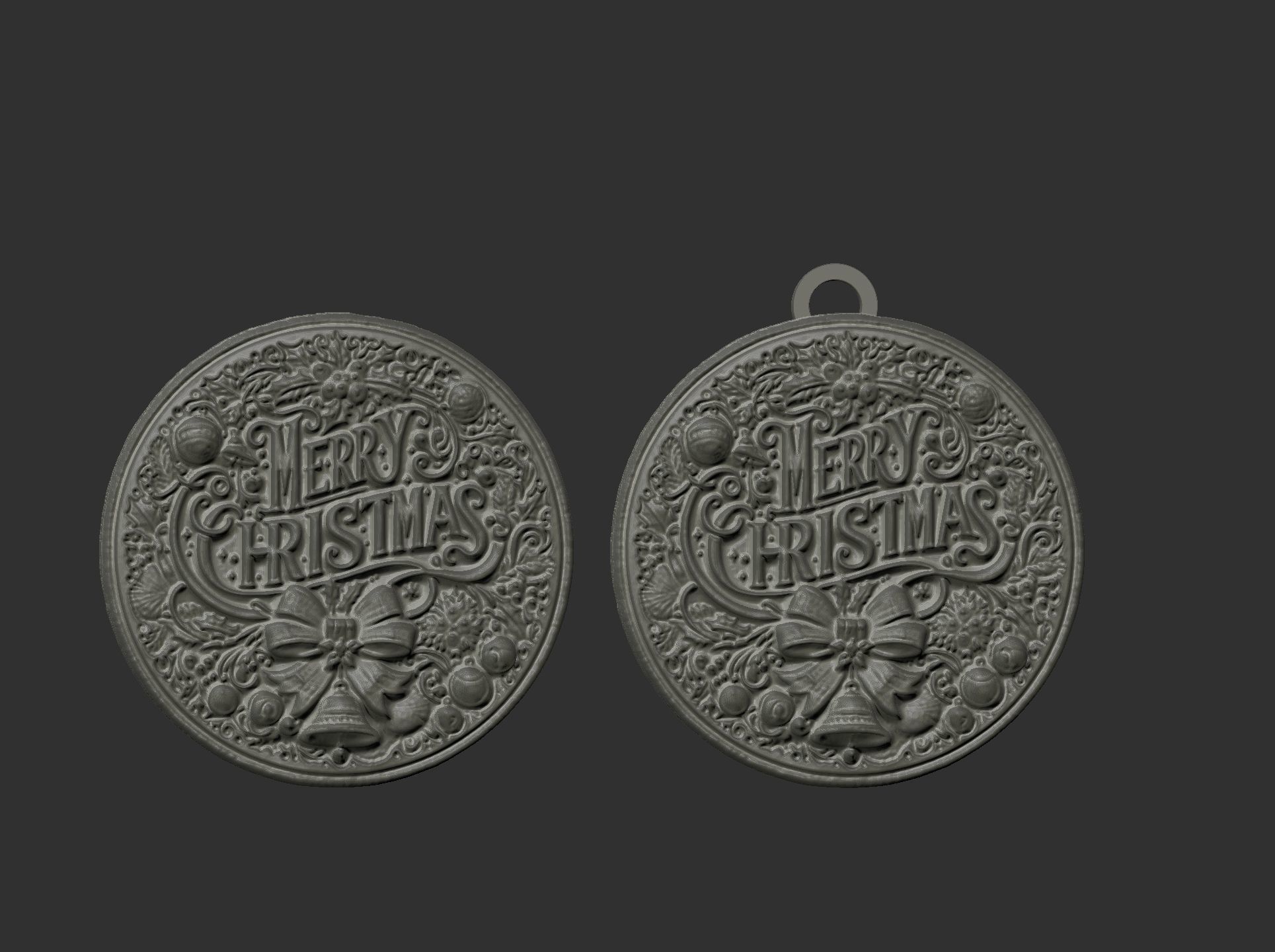 marrychristmas decor  3D print model_6