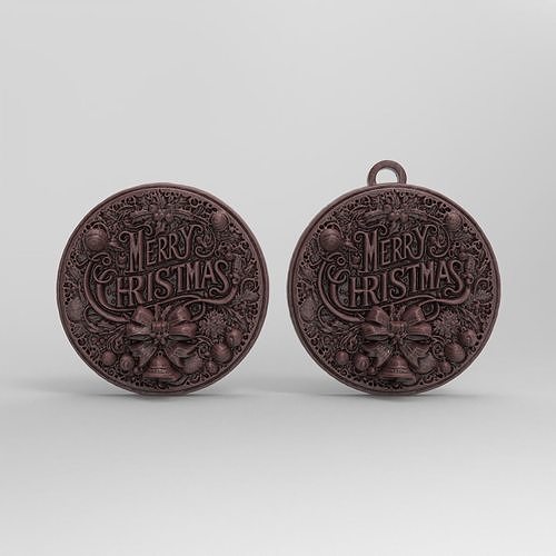 marrychristmas decor  3D print model