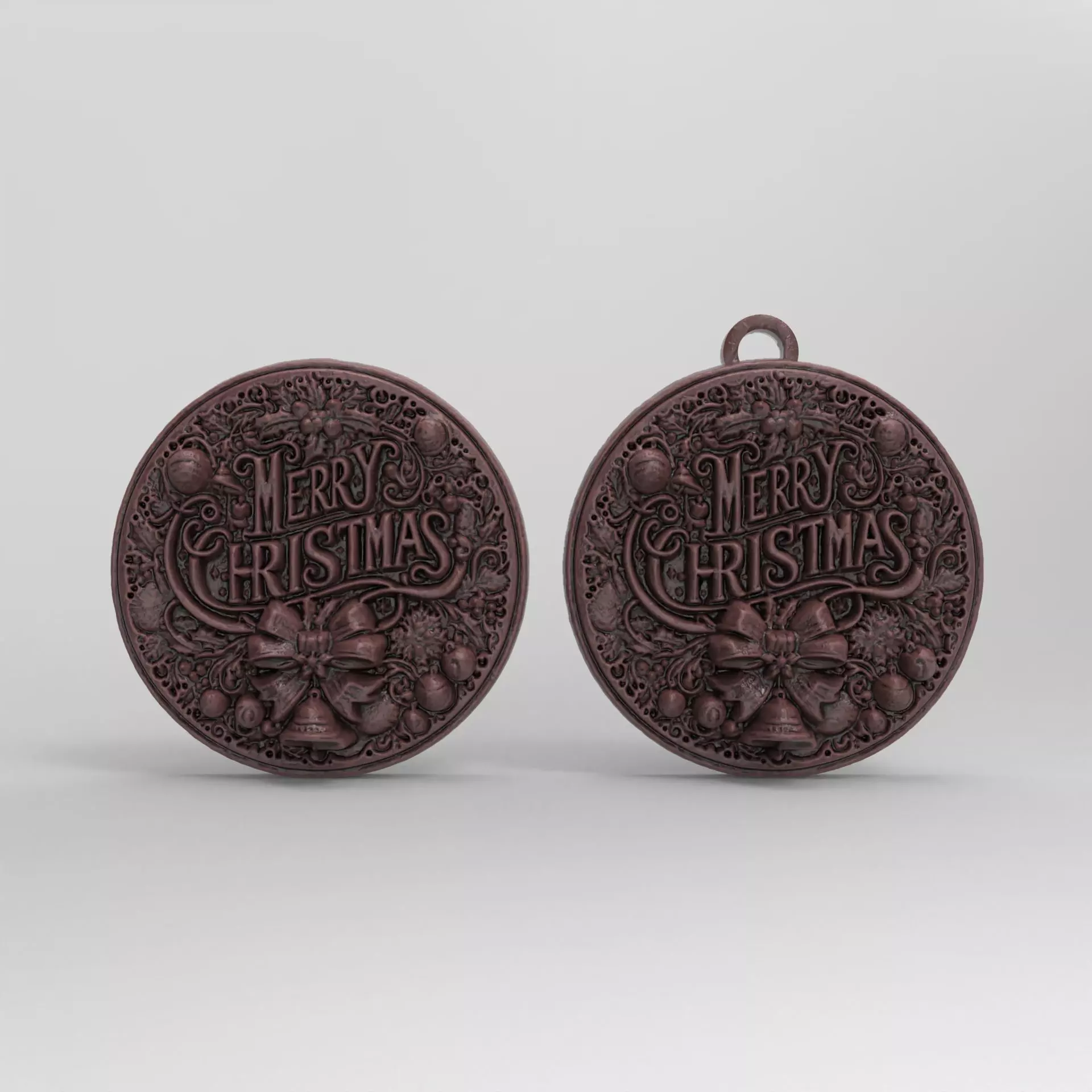 marrychristmas decor  3D print model_0