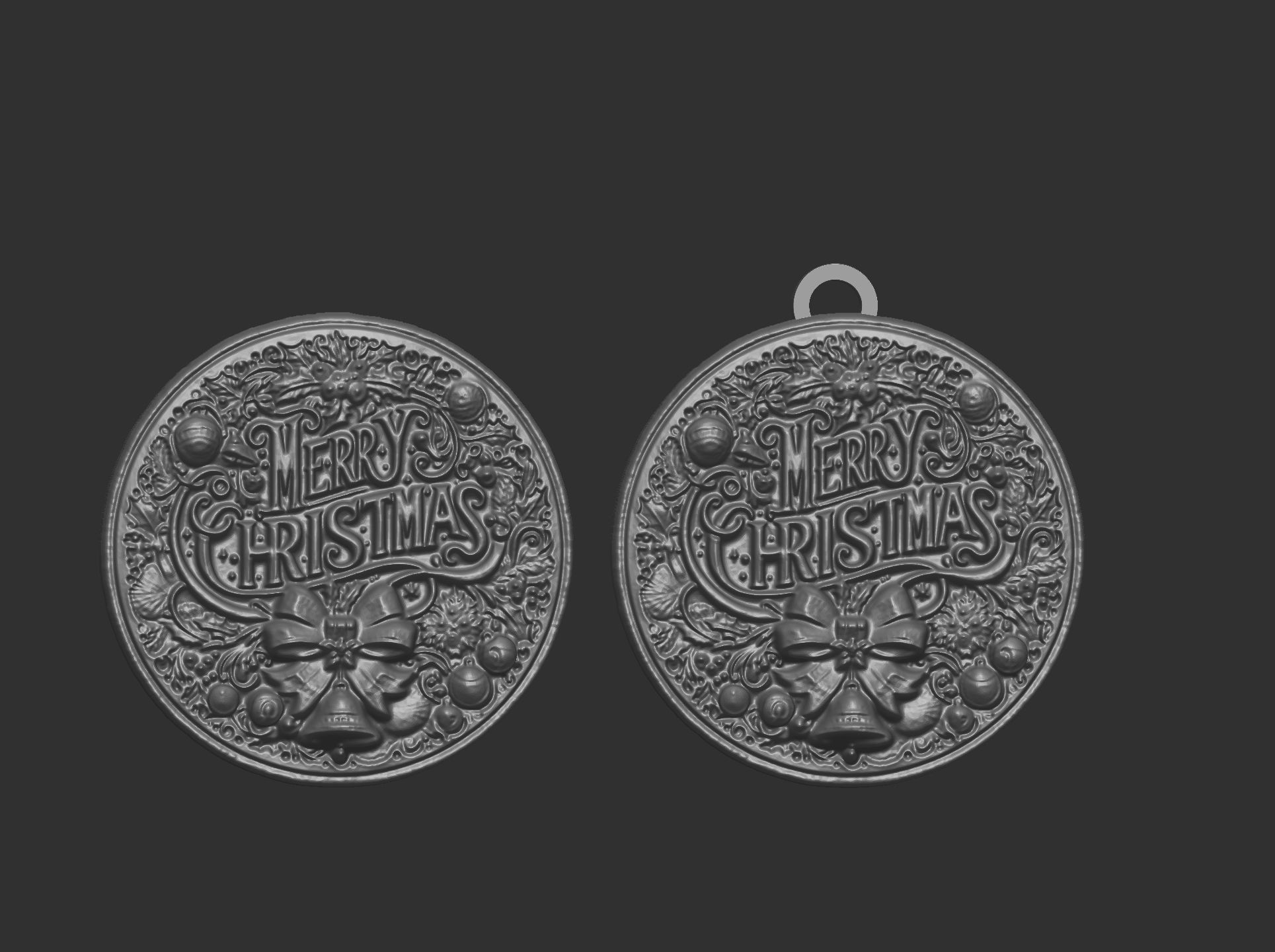 marrychristmas decor  3D print model_5