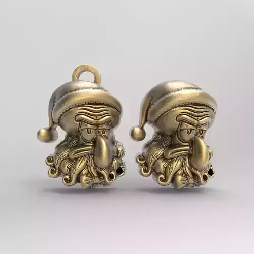 christmas squidward decor 3D print model