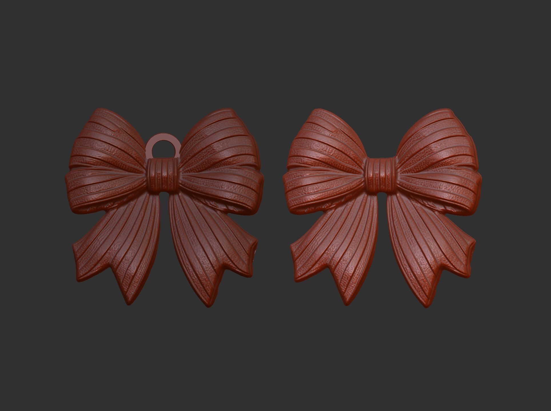 christmas bow decor  3D print model_8
