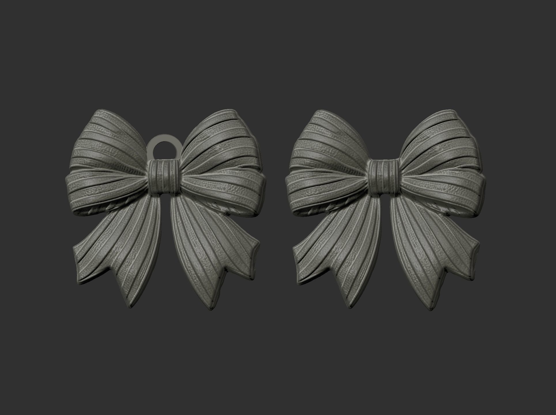 christmas bow decor  3D print model_3