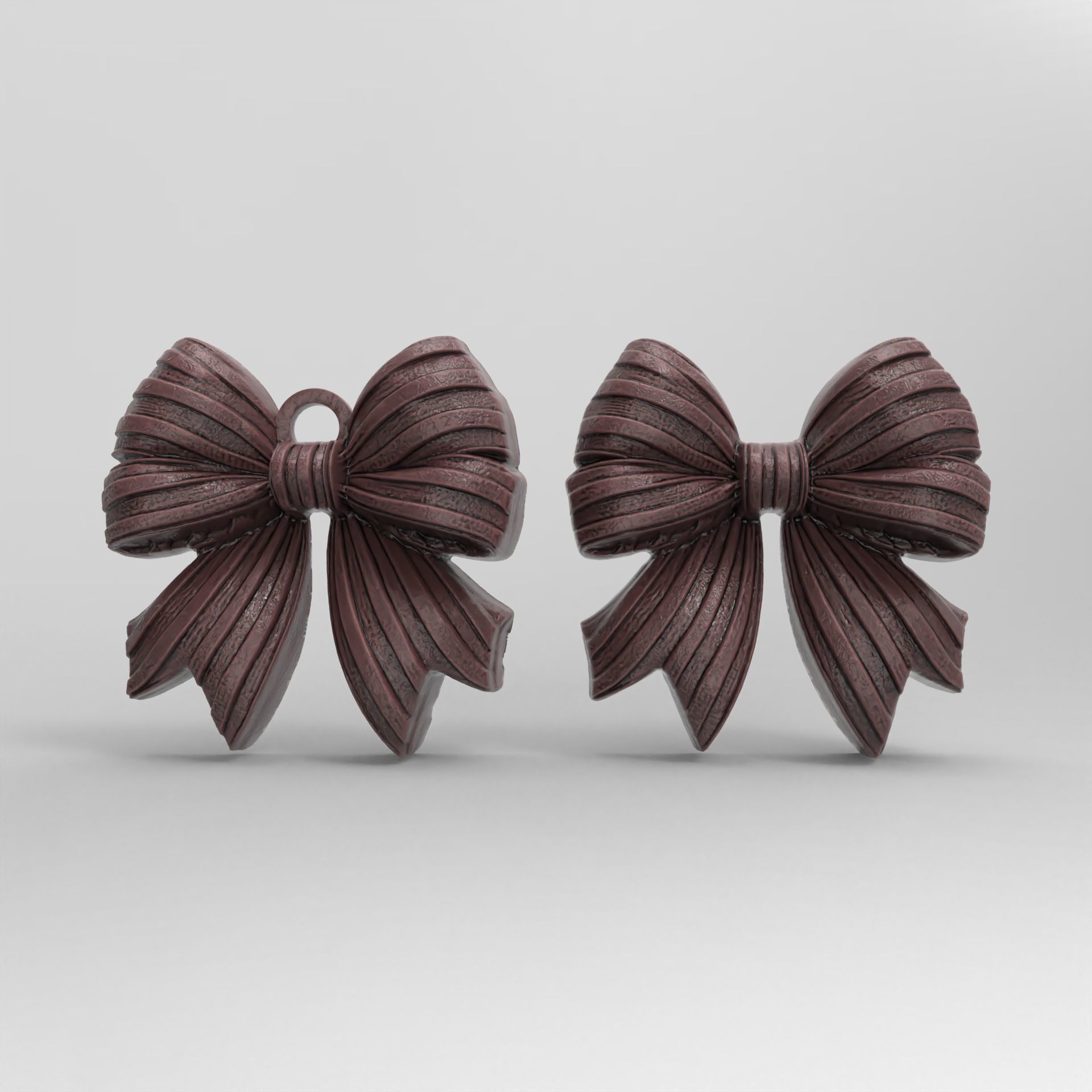 christmas bow decor  3D print model_1