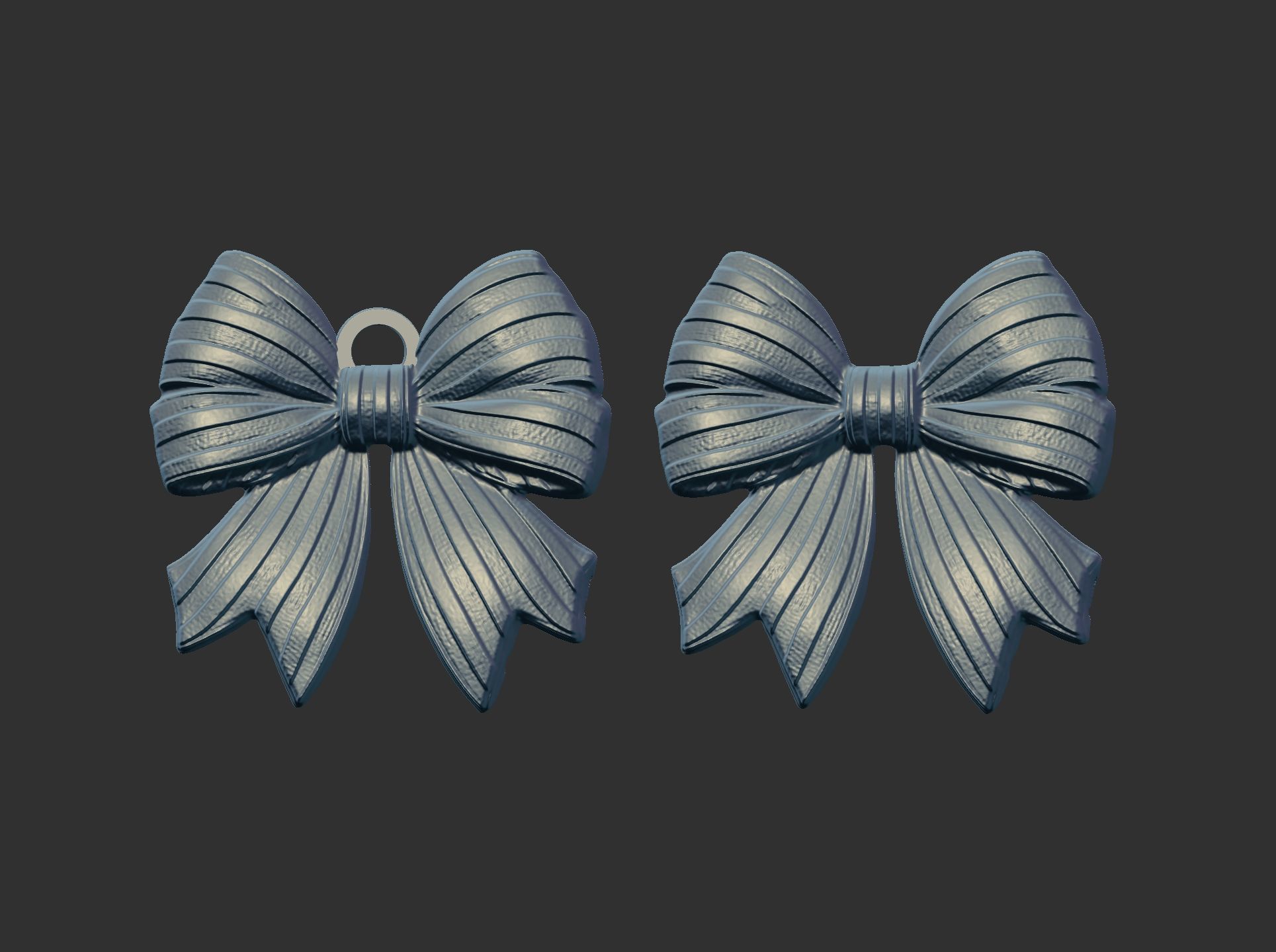 christmas bow decor  3D print model_7