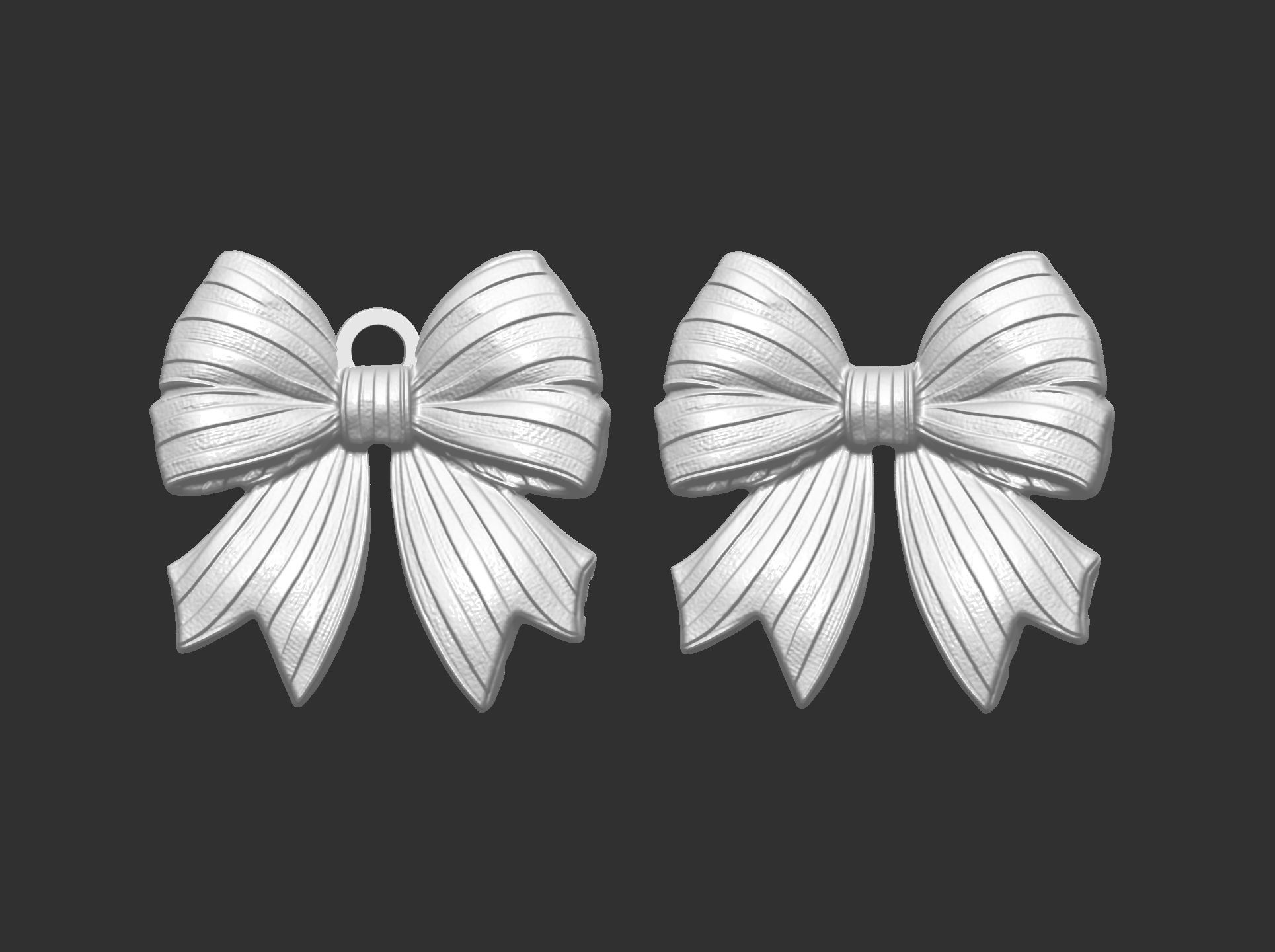 christmas bow decor  3D print model_5