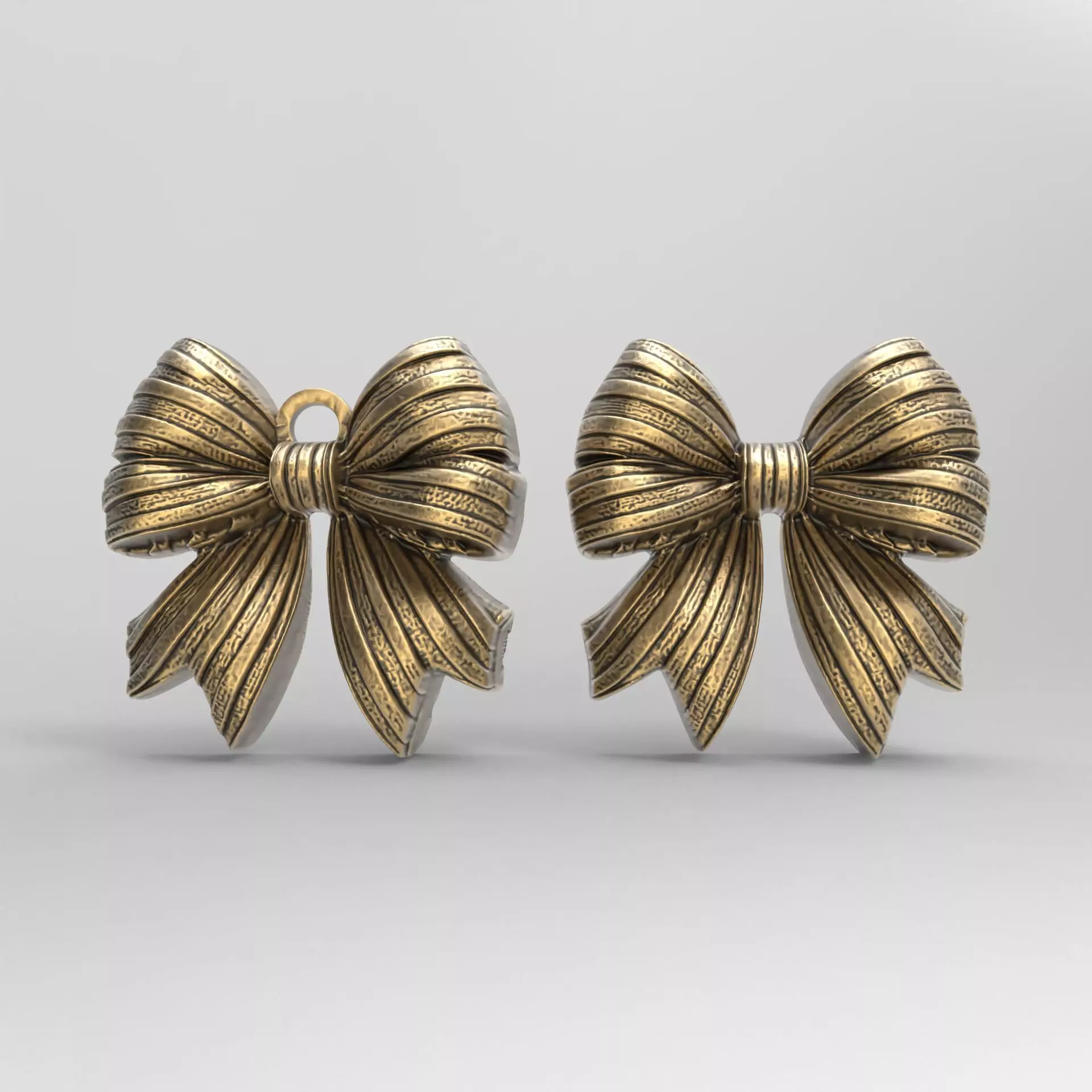 christmas bow decor  3D print model_0