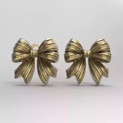 christmas bow decor  3D print model