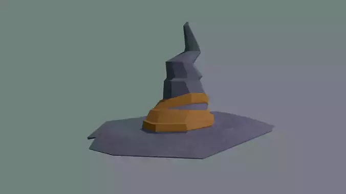 Low Poly witch hat