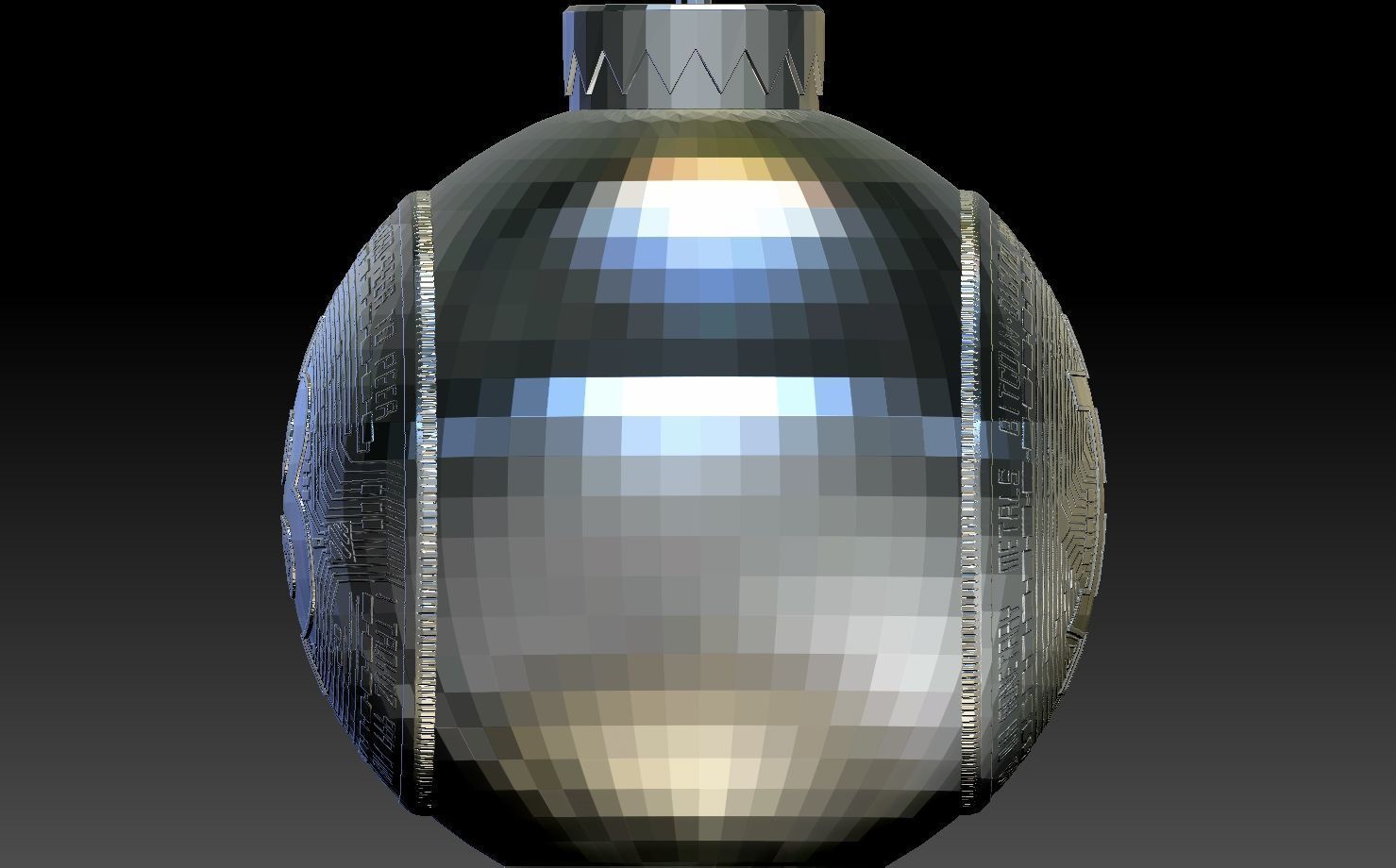 Christmas Tree Ornament - BITCOIN THEMED CHRISTMAS TREE ORNAMENT 3D print model_13