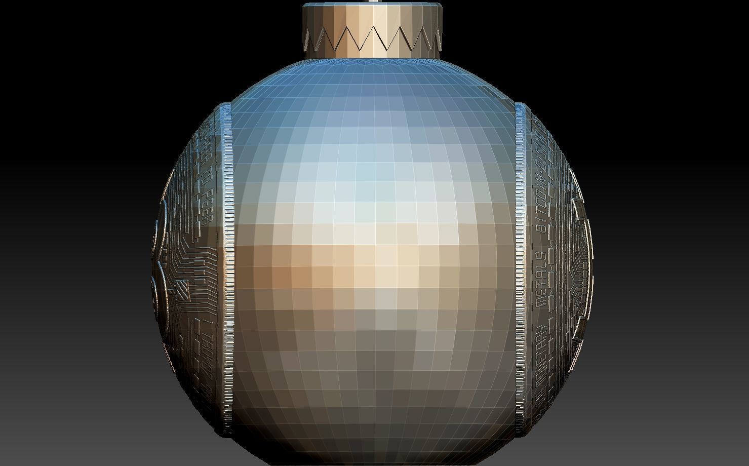 Christmas Tree Ornament - BITCOIN THEMED CHRISTMAS TREE ORNAMENT 3D print model_16