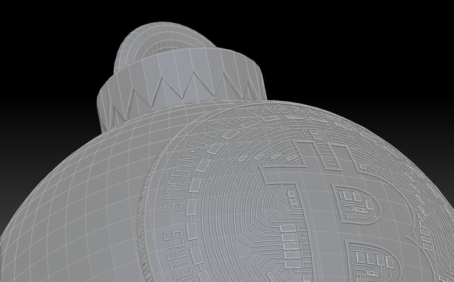 Christmas Tree Ornament - BITCOIN THEMED CHRISTMAS TREE ORNAMENT 3D print model_19