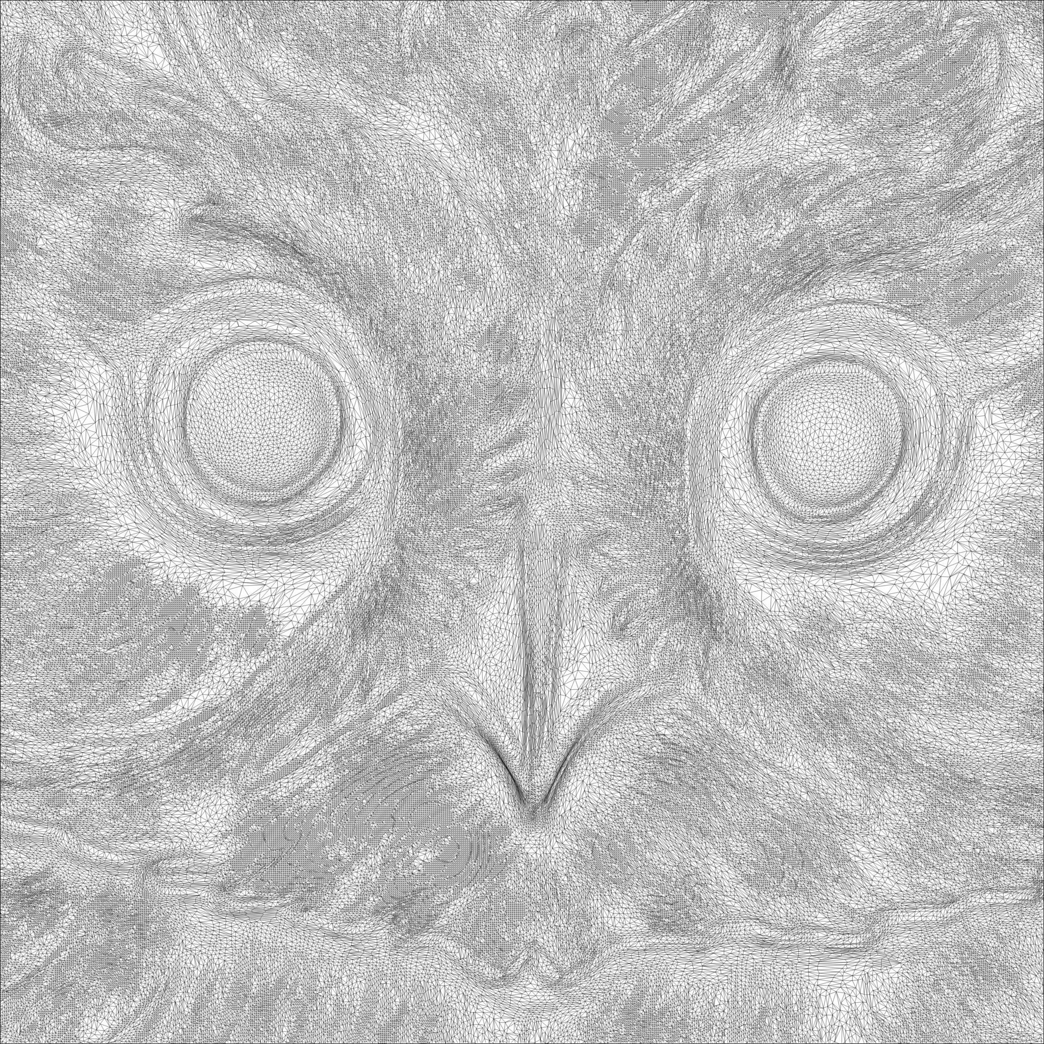 The Owl of Christmas Relief STL file for 3d Printing or CNC 3D print model_12