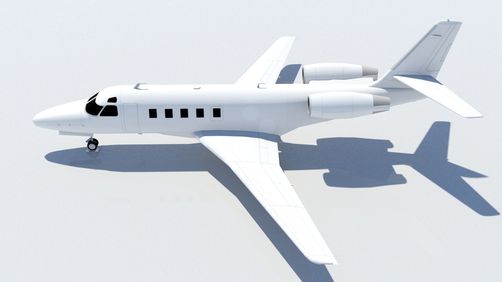 Astra 1125 G100 low poly static Low-poly 3D model_1