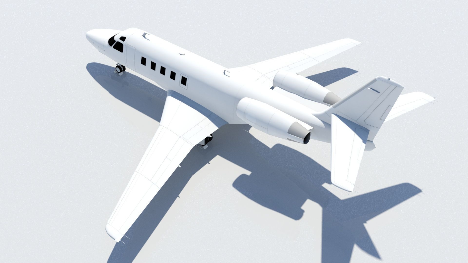 Astra 1125 G100 low poly static Low-poly 3D model_2