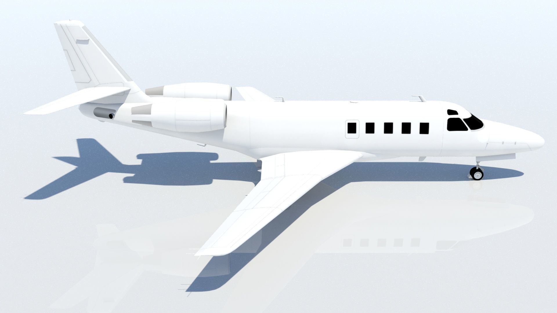 Astra 1125 G100 low poly static Low-poly 3D model_5