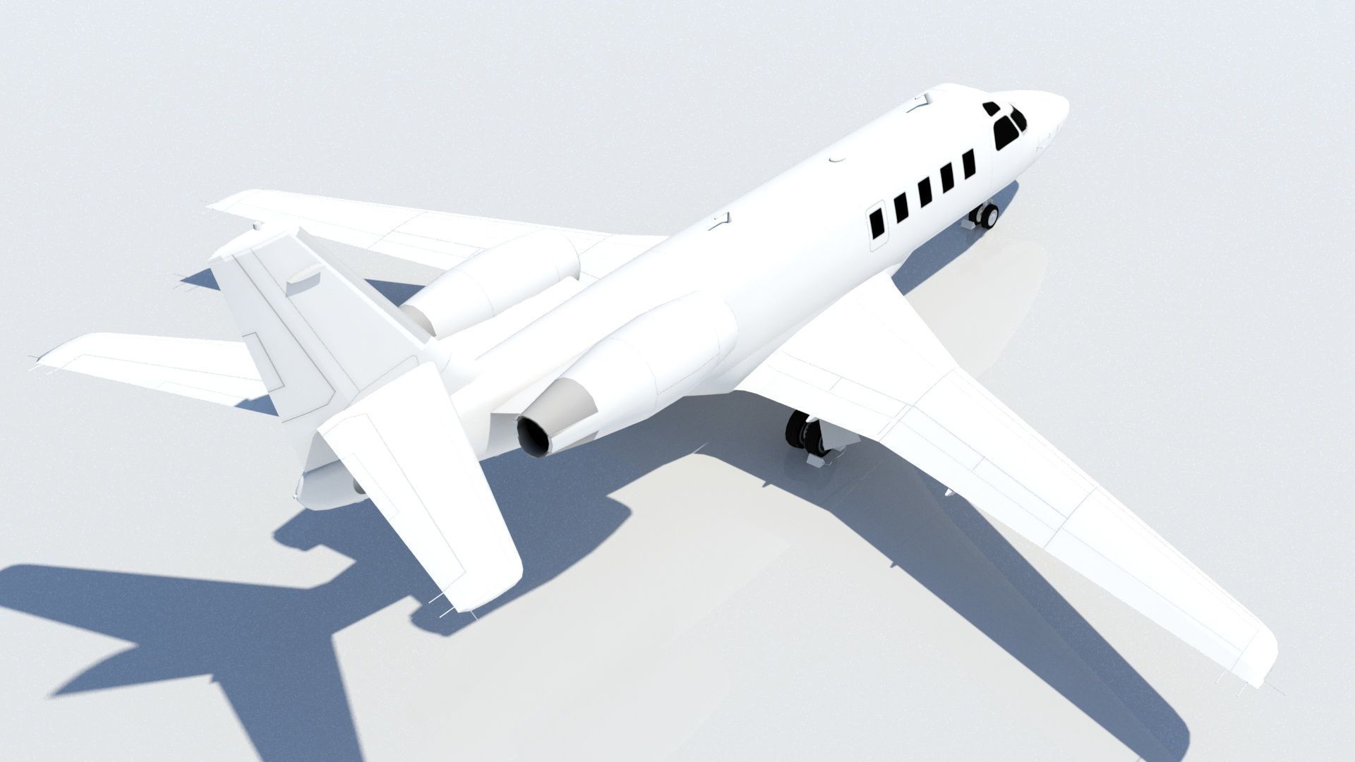 Astra 1125 G100 low poly static Low-poly 3D model_4